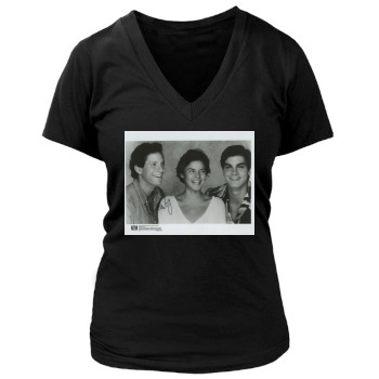 Steve Guttenberg Women's Deep V-Neck TShirt