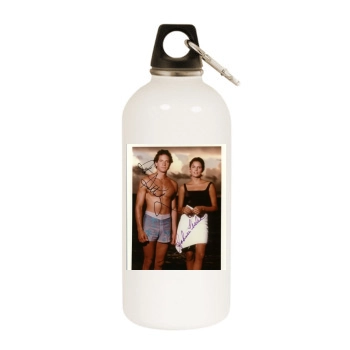 Steve Guttenberg White Water Bottle With Carabiner