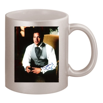 Steve Guttenberg 11oz Metallic Silver Mug