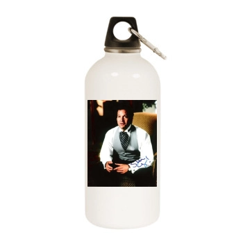 Steve Guttenberg White Water Bottle With Carabiner