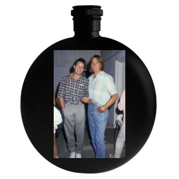 Steve Guttenberg Round Flask