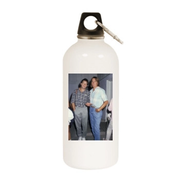 Steve Guttenberg White Water Bottle With Carabiner