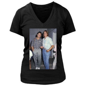 Steve Guttenberg Women's Deep V-Neck TShirt