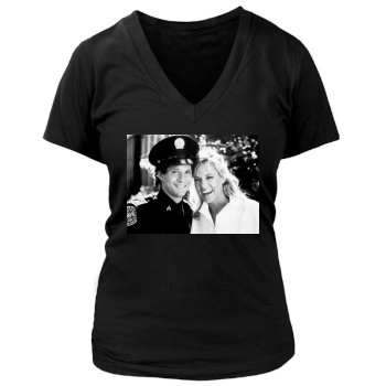 Steve Guttenberg Women's Deep V-Neck TShirt