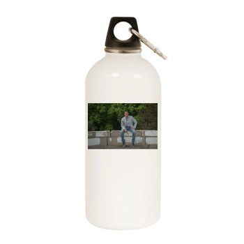 Steve Guttenberg White Water Bottle With Carabiner