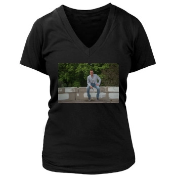 Steve Guttenberg Women's Deep V-Neck TShirt