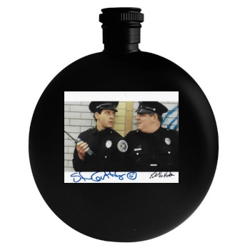 Steve Guttenberg Round Flask