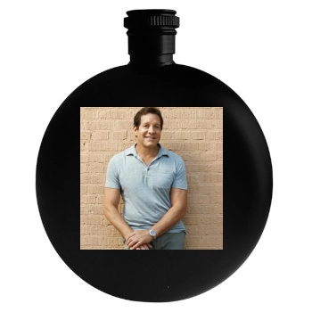 Steve Guttenberg Round Flask