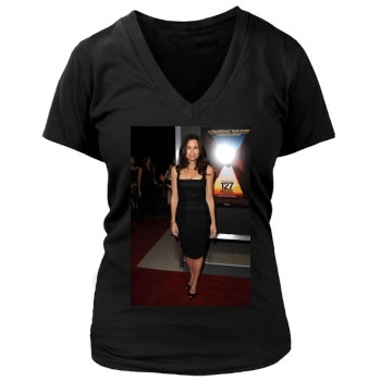 Minnie Driver Women's Deep V-Neck TShirt