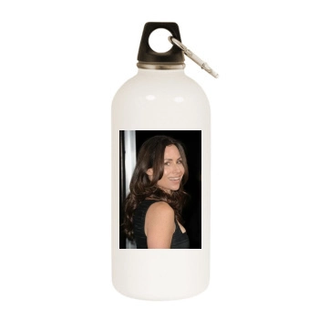 Minnie Driver White Water Bottle With Carabiner