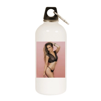 Holly JoAnne White Water Bottle With Carabiner