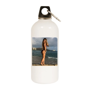 Holly JoAnne White Water Bottle With Carabiner