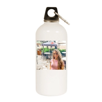 Holly JoAnne White Water Bottle With Carabiner