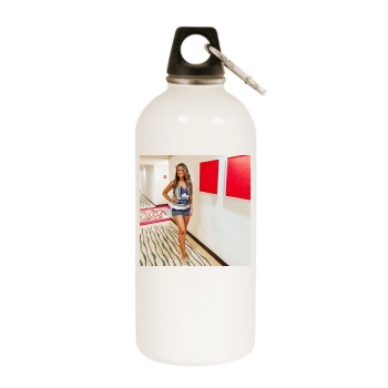 Holly JoAnne White Water Bottle With Carabiner