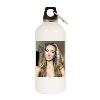 Holly JoAnne White Water Bottle With Carabiner