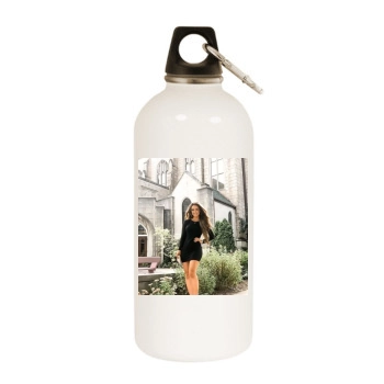 Holly JoAnne White Water Bottle With Carabiner