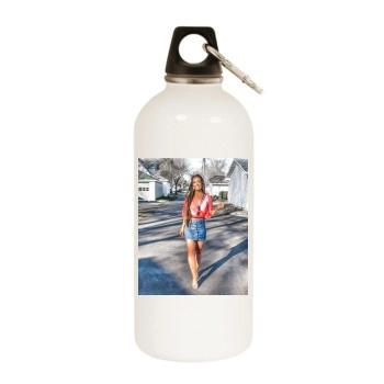 Holly JoAnne White Water Bottle With Carabiner