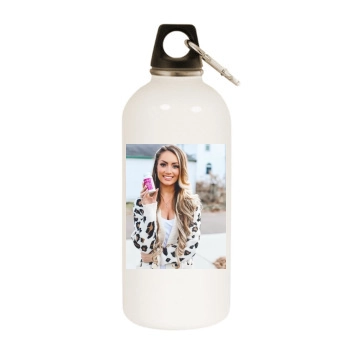 Holly JoAnne White Water Bottle With Carabiner