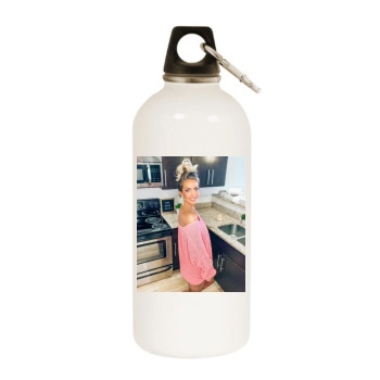 Holly JoAnne White Water Bottle With Carabiner