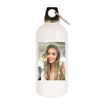 Holly JoAnne White Water Bottle With Carabiner