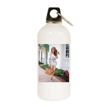 Holly JoAnne White Water Bottle With Carabiner