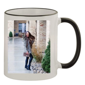 Holly JoAnne 11oz Colored Rim & Handle Mug