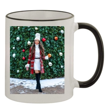 Holly JoAnne 11oz Colored Rim & Handle Mug