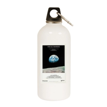 For All Mankind (1989) White Water Bottle With Carabiner