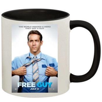 Free Guy (2020) 11oz Colored Inner & Handle Mug