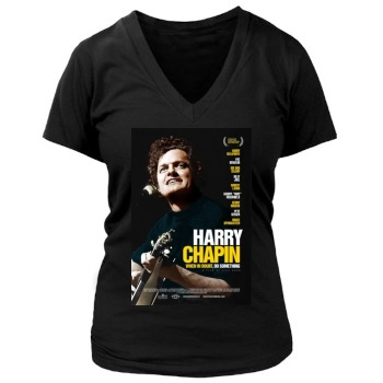 Harry Chapin: When in Doubt, Do Something (2020) Women's Deep V-Neck TShirt