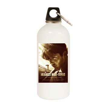 The Meanest Man in Texas (2017) White Water Bottle With Carabiner