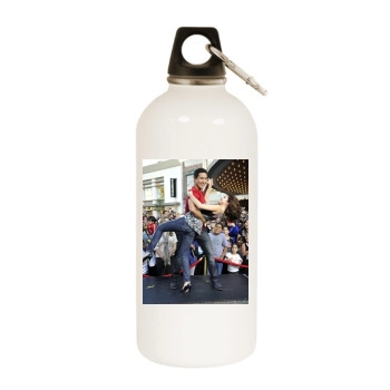 Selena Gomez White Water Bottle With Carabiner