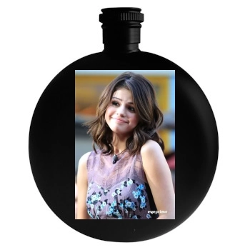 Selena Gomez Round Flask