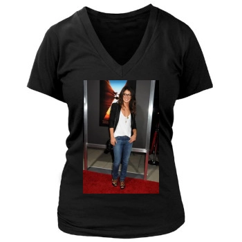 Shenae Grimes Women's Deep V-Neck TShirt