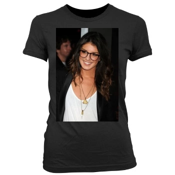 Shenae Grimes Women's Junior Cut Crewneck T-Shirt