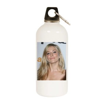 Sienna Miller White Water Bottle With Carabiner