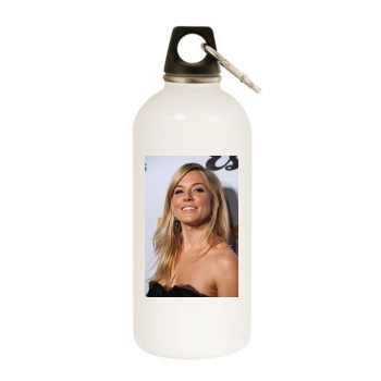 Sienna Miller White Water Bottle With Carabiner