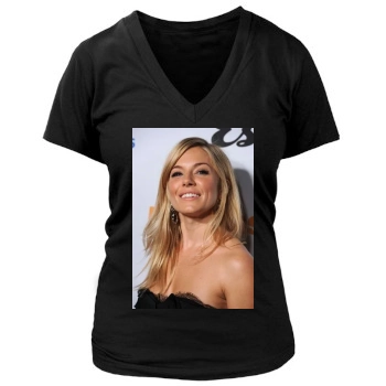 Sienna Miller Women's Deep V-Neck TShirt