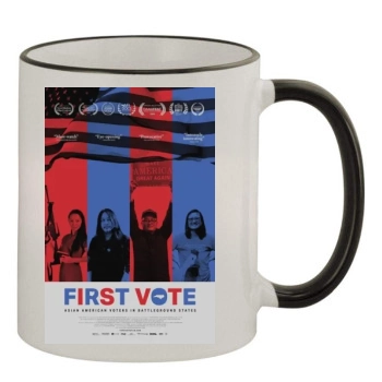 First Vote (2020) 11oz Colored Rim & Handle Mug