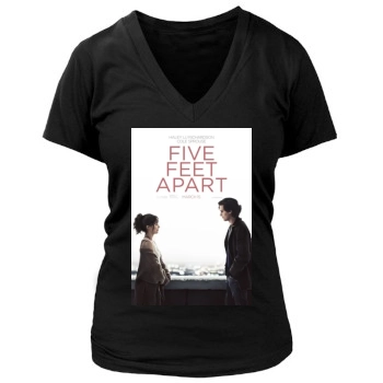 Five Feet Apart (2019) Women's Deep V-Neck TShirt