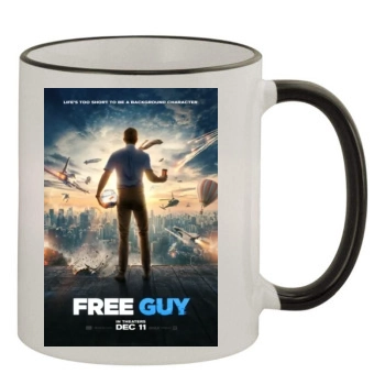 Free Guy (2020) 11oz Colored Rim & Handle Mug