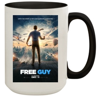 Free Guy (2020) 15oz Colored Inner & Handle Mug