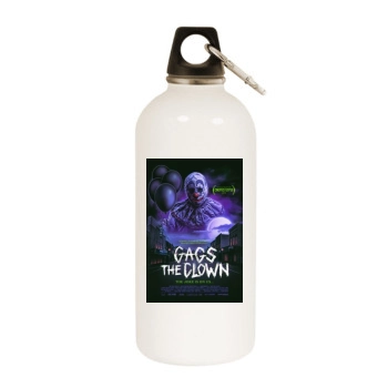 Gags The Clown (2018) White Water Bottle With Carabiner