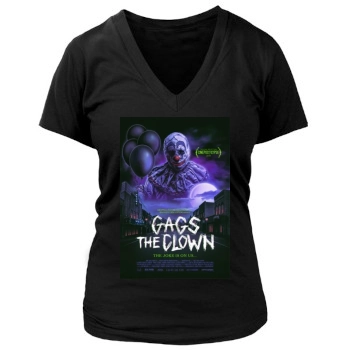 Gags The Clown (2018) Women's Deep V-Neck TShirt