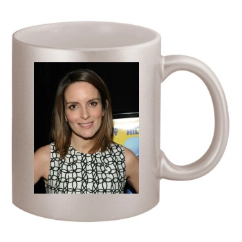 Tina Fey 11oz Metallic Silver Mug