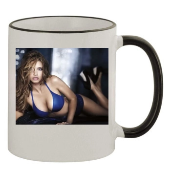 Adriana Lima 11oz Colored Rim & Handle Mug