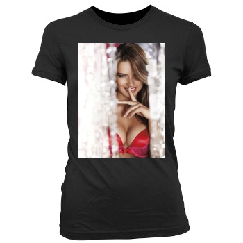 Adriana Lima Women's Junior Cut Crewneck T-Shirt