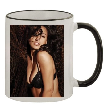 Adriana Lima 11oz Colored Rim & Handle Mug