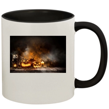 Halloween Holiday 11oz Colored Inner & Handle Mug