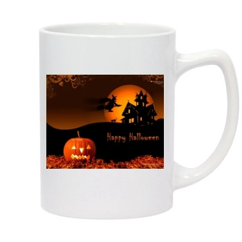 Halloween Holiday 14oz White Statesman Mug